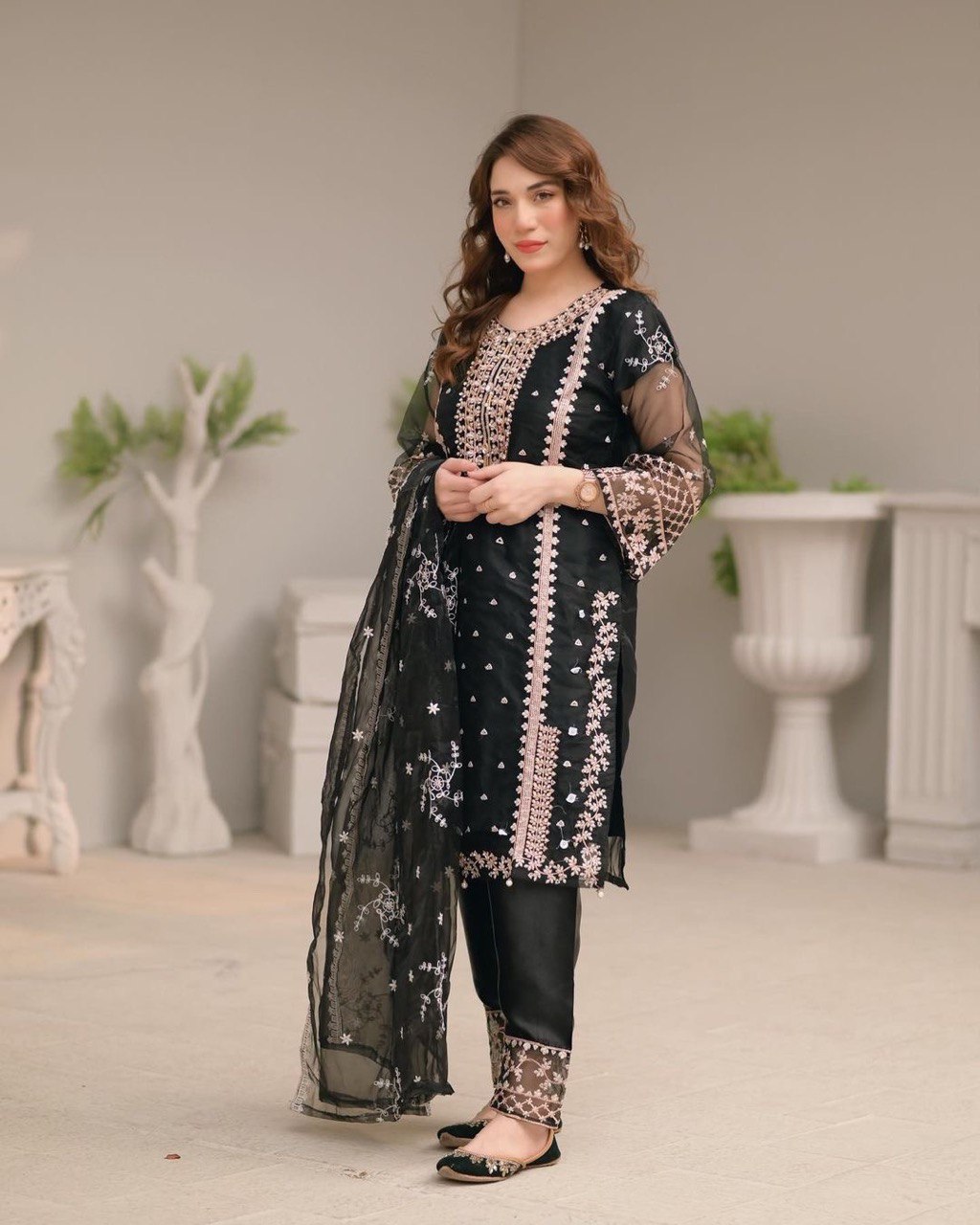 Black Color Party Wear Designer Dress Set – SANSKRUTI
